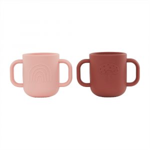 Kappu Kinderbecher coral Muskat 2er Pack OYOY