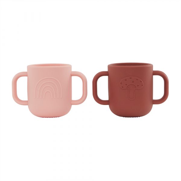 Kappu Kinderbecher coral Muskat 2er Pack OYOY