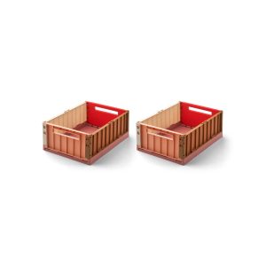 LIEWOOD Weston Aufbewahrungsbox Medium 2er-Pack Dusty raspberry multi mix