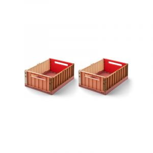 LIEWOOD Weston Aufbewahrungsbox Small 2er-Pack Dusty raspberry multi mix