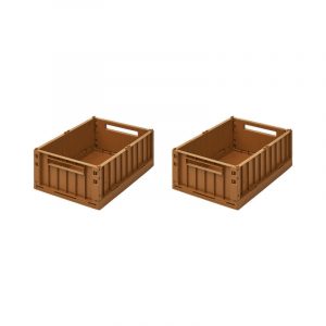 LIEWOOD Weston Aufbewahrungsbox Small 2er-Pack Golden caramel