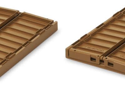 LIEWOOD Weston Aufbewahrungsbox Small 2er-Pack Golden caramel faltbar