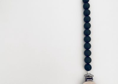 Schnullerkette by SOE Silikon schwarz