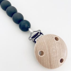 Schnullerkette by SOE Silikon schwarz