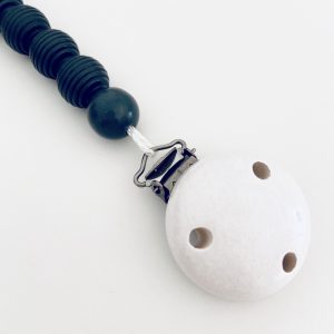 Schnullerkette by SOE Holz schwarz