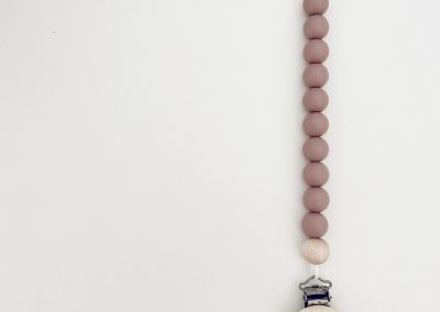 Schnullerkette by SOE Silikon altrosa