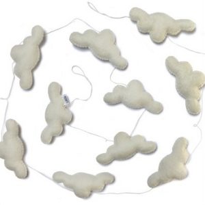 Girlande Wolken weiß