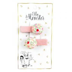 Retro Flower Haarspange rosé