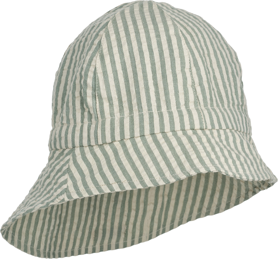 SUNNEVA Sonnenhut aus Seersucker Peppermint/white