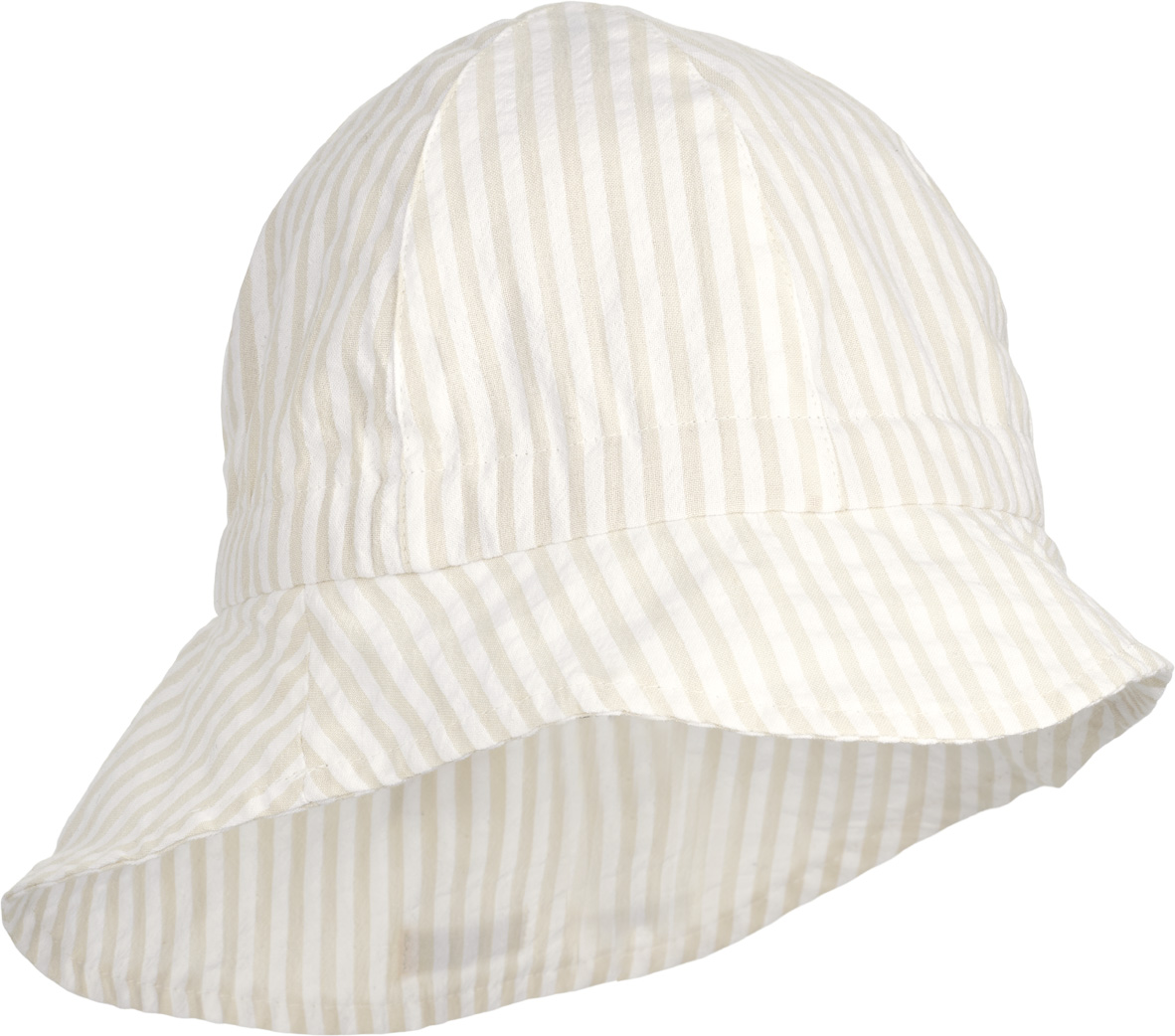 SUNNEVA Sonnenhut aus Seersucker Crisp white/Sandy