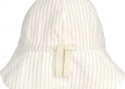 SUNNEVA Sonnenhut aus Seersucker Crisp white/Sandy