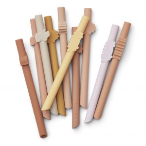 BADU Strohhalm 10er Pack rose